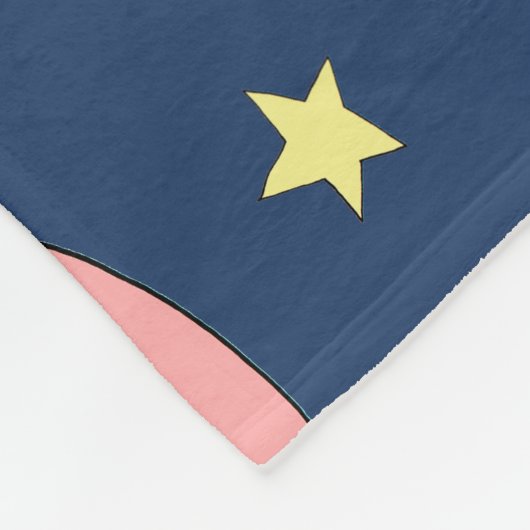 Baby Boys Niedlich Space Rocket Ship Meilenstein Fleecedecke (Ecke)