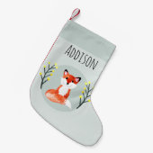 Baby Boys Niedliche Waldhühner Fox Kinder Kleiner Weihnachtsstrumpf (Vorderansicht (hängend))