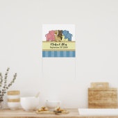 Baby Boy's Personalisiert Name Kinderzimmer Poster (Küche)