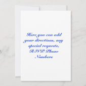 Baby Boys Taufe/Christening Einladung (Rückseite)