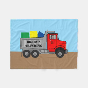 Baby Boy's Trucking Service Personalisieren Foto N Fleecedecke