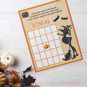 Baby-Braushort Shower Halloween-Hexen-Bingo-Spiel Notizblock