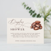 Baby Braut Baby Duschdusche Begleitkarte (Stehend Vorderseite)