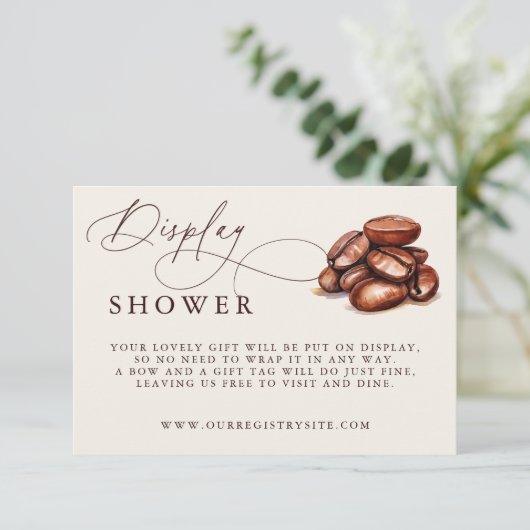 Baby Braut Baby Duschdusche Begleitkarte (Stehend Vorderseite)