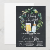 Baby Braut Baby Dusche Einladung (Vorne/Hinten)