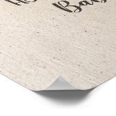 Baby Braut Baby Shower Party Begrüßungszeichen Poster (Ecke)