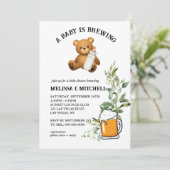 Baby braut Babydusche Einladung (Stehend Vorderseite)