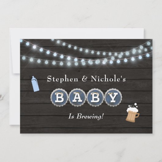 Baby braut Babydusche Einladung (Vorderseite)