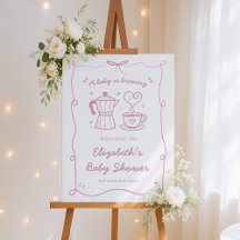 Baby Braut Babydusche Mädchen Begrüßungszeichen