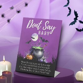 Baby Braut Babydusche Say Baby Game nicht Sockelschild