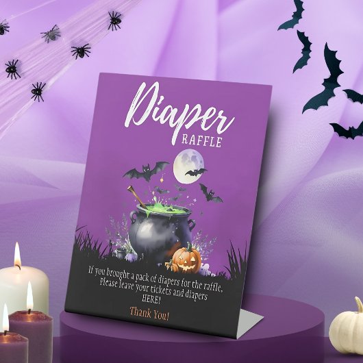 Baby Braut Babydusche Windeln Raffle Schild