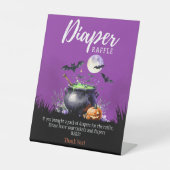 Baby Braut Babydusche Windeln Raffle Schild (Vorderseite)