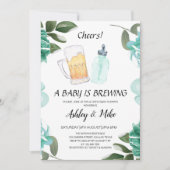 Baby Braut Beers & Cheers Coed Baby Dusche Einladung (Vorderseite)