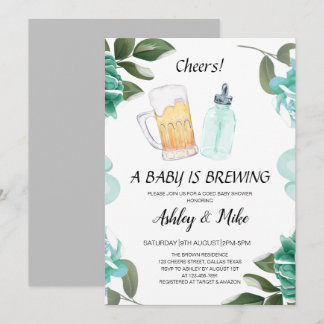Baby Braut Beers & Cheers Coed Baby Dusche Einladung