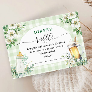 Baby Braut Bier Baby Dusche Windel Raffle Begleitkarte