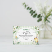 Baby Braut Bier Baby Dusche Windel Raffle Begleitkarte (Stehend Vorderseite)