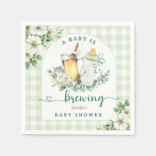 Baby Braut Bier Baby Duschpapier Napkin Serviette (Vorderseite)