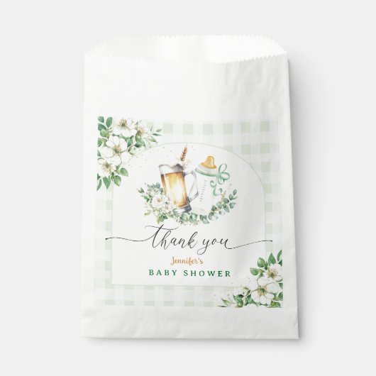 Baby Braut Bier Babydusche Geschenktütchen (Vorderseite)