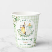 Baby Braut Bier Babydusche Pappbecher (Vorderseite)