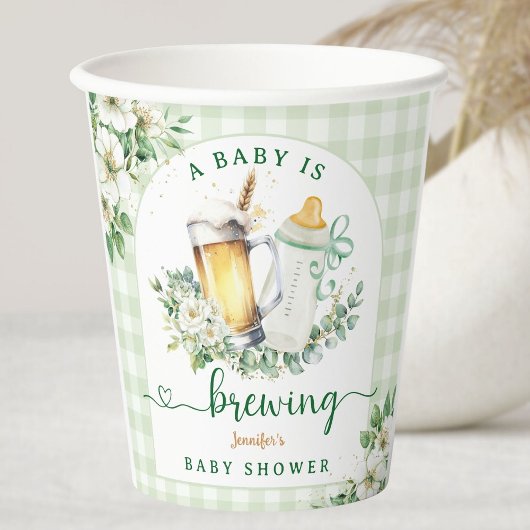 Baby Braut Bier Babydusche Pappbecher