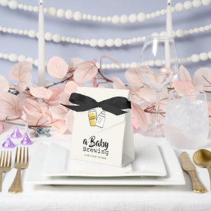 Baby braut Bier Babyflasche Beige Babyparty Geschenkschachtel