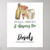 Baby braut Bier Drinks Poster (Vorne)