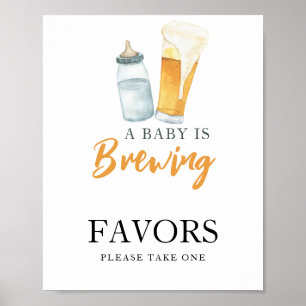 Baby braut Bier Geschenke Poster