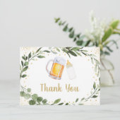 Baby braut Bier Greenery Danke (Stehend Vorderseite)