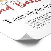 Baby braut Bier Spätabend Windeln Spiel Poster (Ecke)