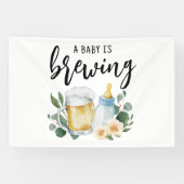 Baby braut Bier und Fütternd Flasche Banner (Horizontal)