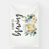 Baby braut Bier und Fütternd Flasche Banner (Vertikal)