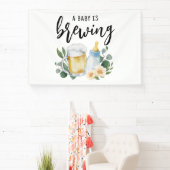 Baby braut Bier und Fütternd Flasche Banner (InSitu)