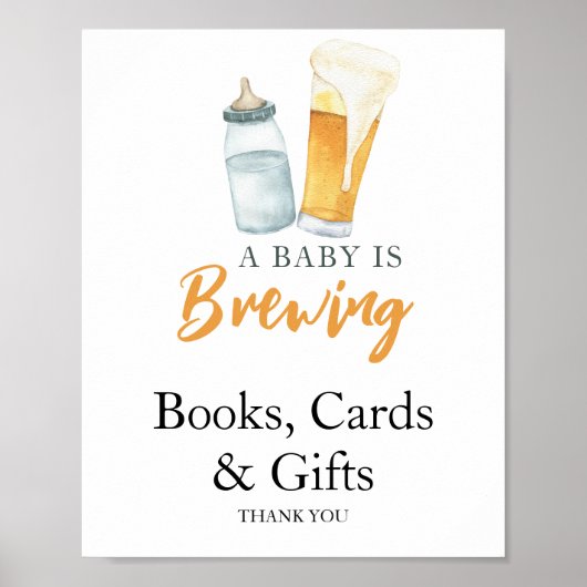 Baby braut Bierbücher Karten & Geschenke Poster (Vorne)