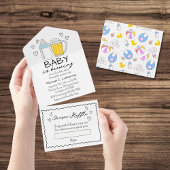 Baby Braut Bierglas Baby Dusche All In One Einladung