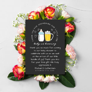 Baby Braut Bierglas Baby Dusche Dankeskarte