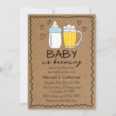 Baby Braut Bierglas Baby Dusche Einladung (Vorderseite)