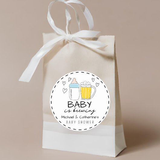 Baby Braut Bierglas Baby Dusche Runder Aufkleber