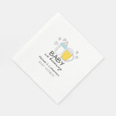 Baby Braut Bierglas Baby Dusche Serviette (Ecke)