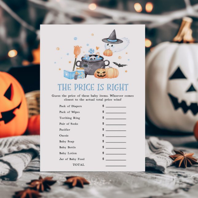 Baby braut Blau Der Preis ist das richtige Spiel (Baby is Brewing Baby Shower The Price is Right Game)