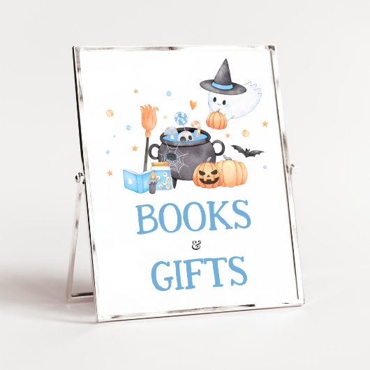 Baby braut blaue Halloween-Bücher und -Geschenke Poster