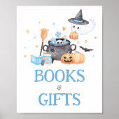 Baby braut blaue Halloween-Bücher und -Geschenke Poster (Vorne)