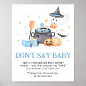 Baby braut blaues Halloween Don't Say Baby Poster (Vorne)