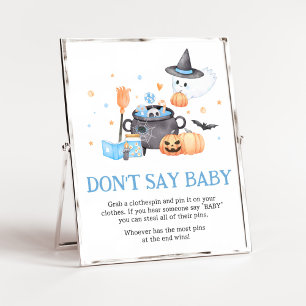 Baby braut blaues Halloween Don't Say Baby Poster