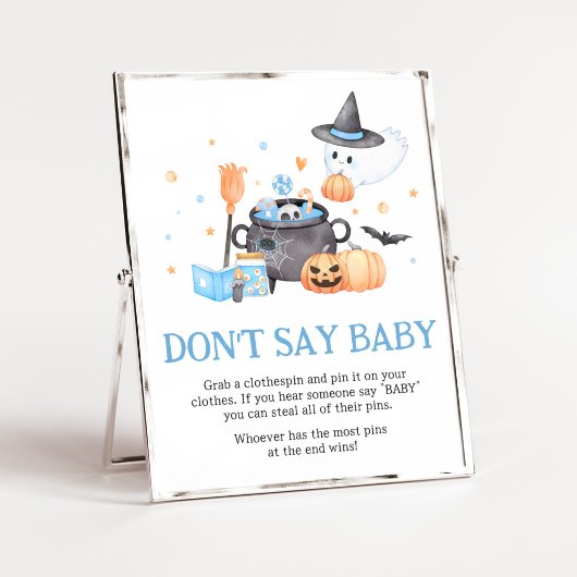 Baby braut blaues Halloween Don't Say Baby Poster