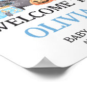 Baby braut blaues Halloween Willkommen Poster (Ecke)