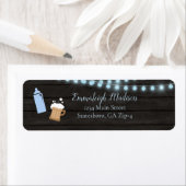 Baby Braut Blue Baby Dusche Rücksendeadresse (Insitu)