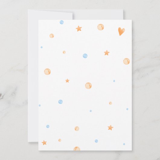 Baby braut Blue Halloween Baby Dusche Einladung (Rückseite)