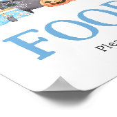 Baby braut Blue Halloween Baby Dusche Food Poster (Ecke)