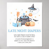 Baby braut Blue Late Night Diapers Poster (Vorne)