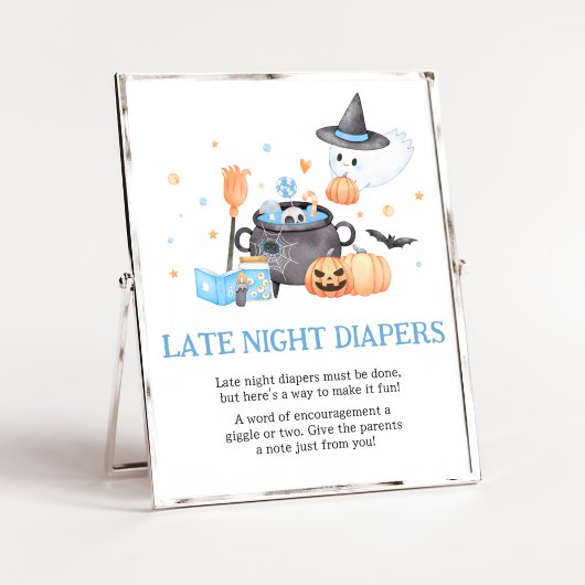 Baby braut Blue Late Night Diapers Poster